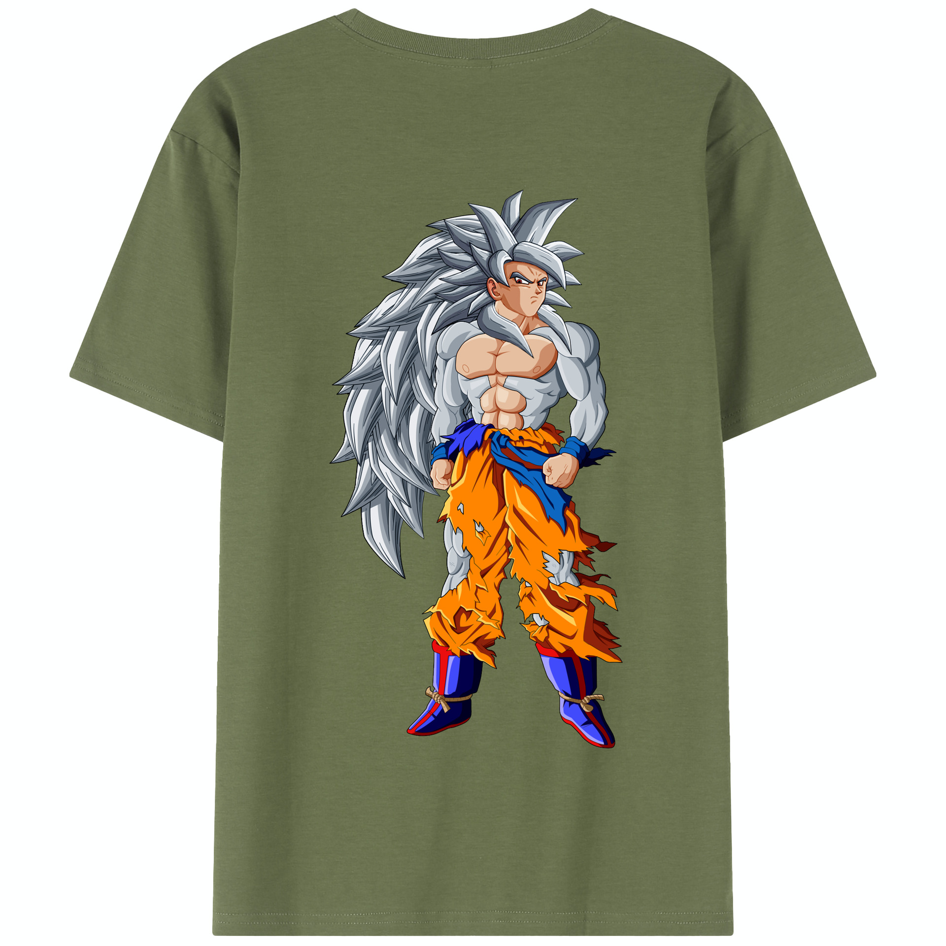 （画像用） ドラゴンボール 孫悟空（そん ごくう）Son Goku カカロット DRAGON BALL Kakarotto 綿100％半袖Tシャツ（背面プリント）